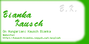 bianka kausch business card